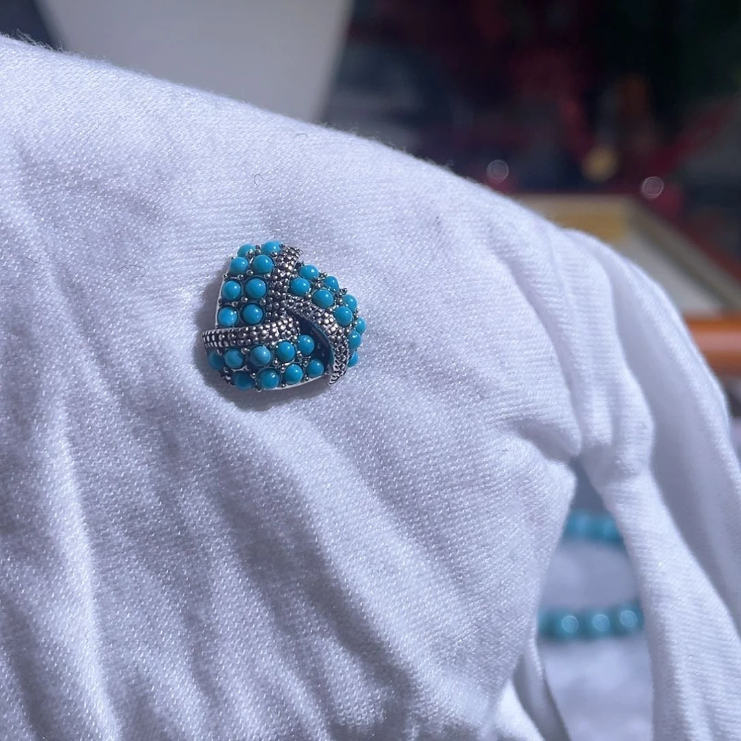 南红玛瑙配饰银S925镶嵌步**花