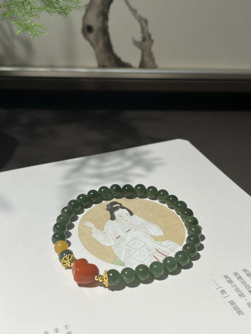 月华 中式雅韵和田玉手串