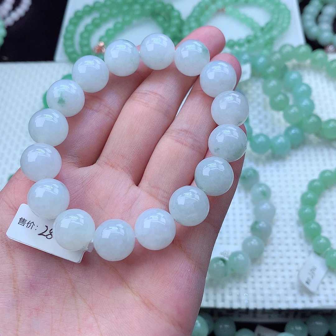 翡翠未镶嵌毛衣链卡13