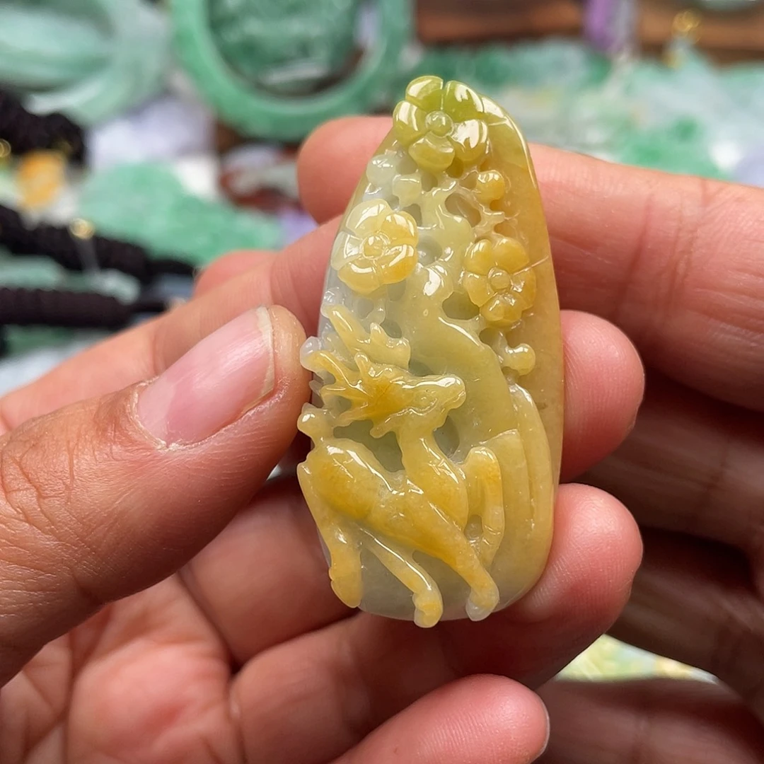 颈饰未镶嵌翡翠翡玉缘翡翠
