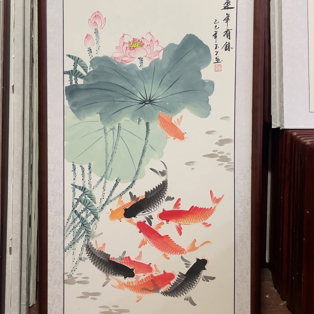 国画带框尺寸63*123厘米