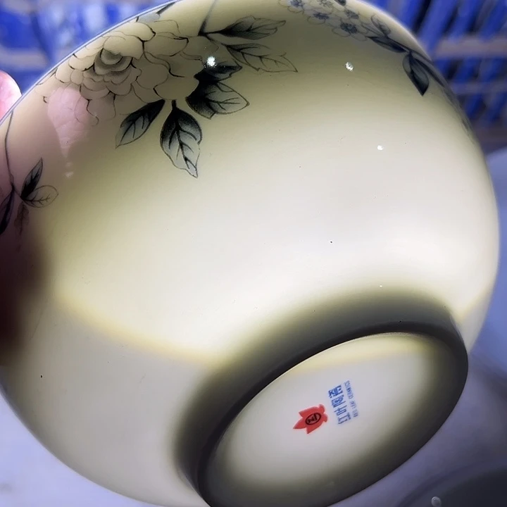 六寸木棉花面碗一个