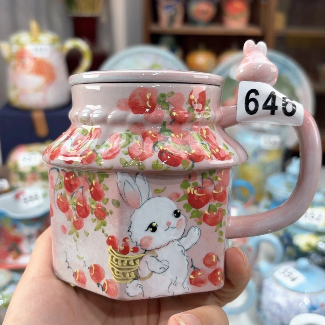 景德镇手绘高温釉下彩陶瓷茶具