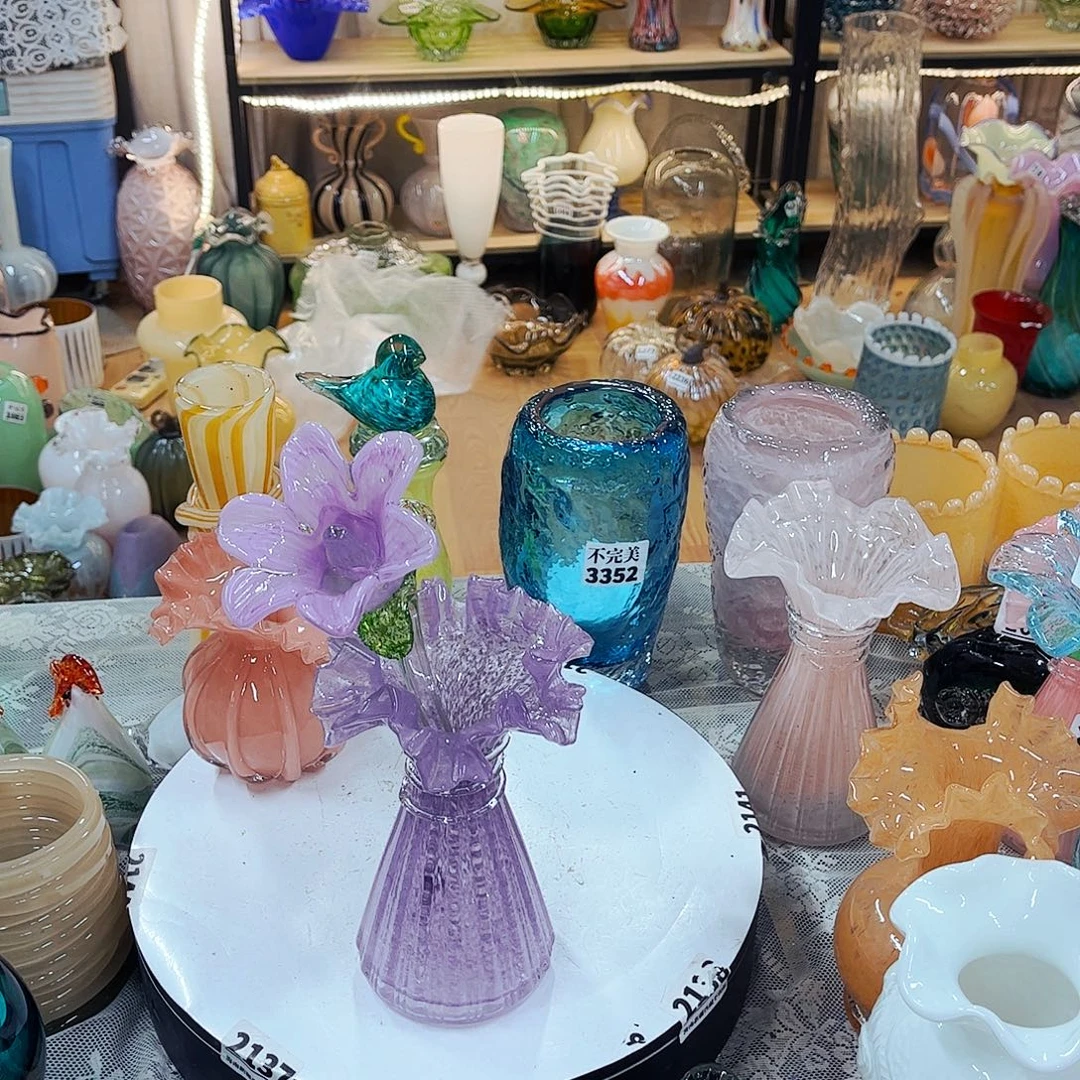 1小版花1瓶 家悦琉璃工艺品瓶不完美