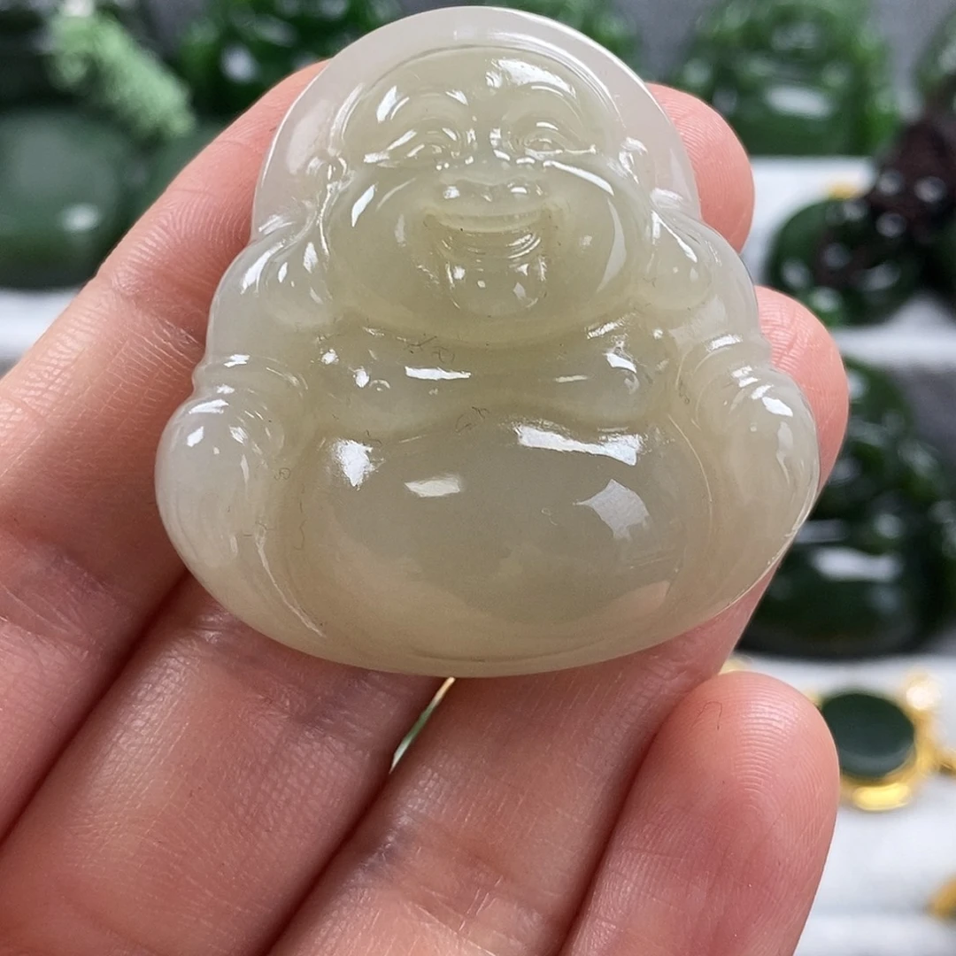 和田玉未镶嵌颈饰41mm