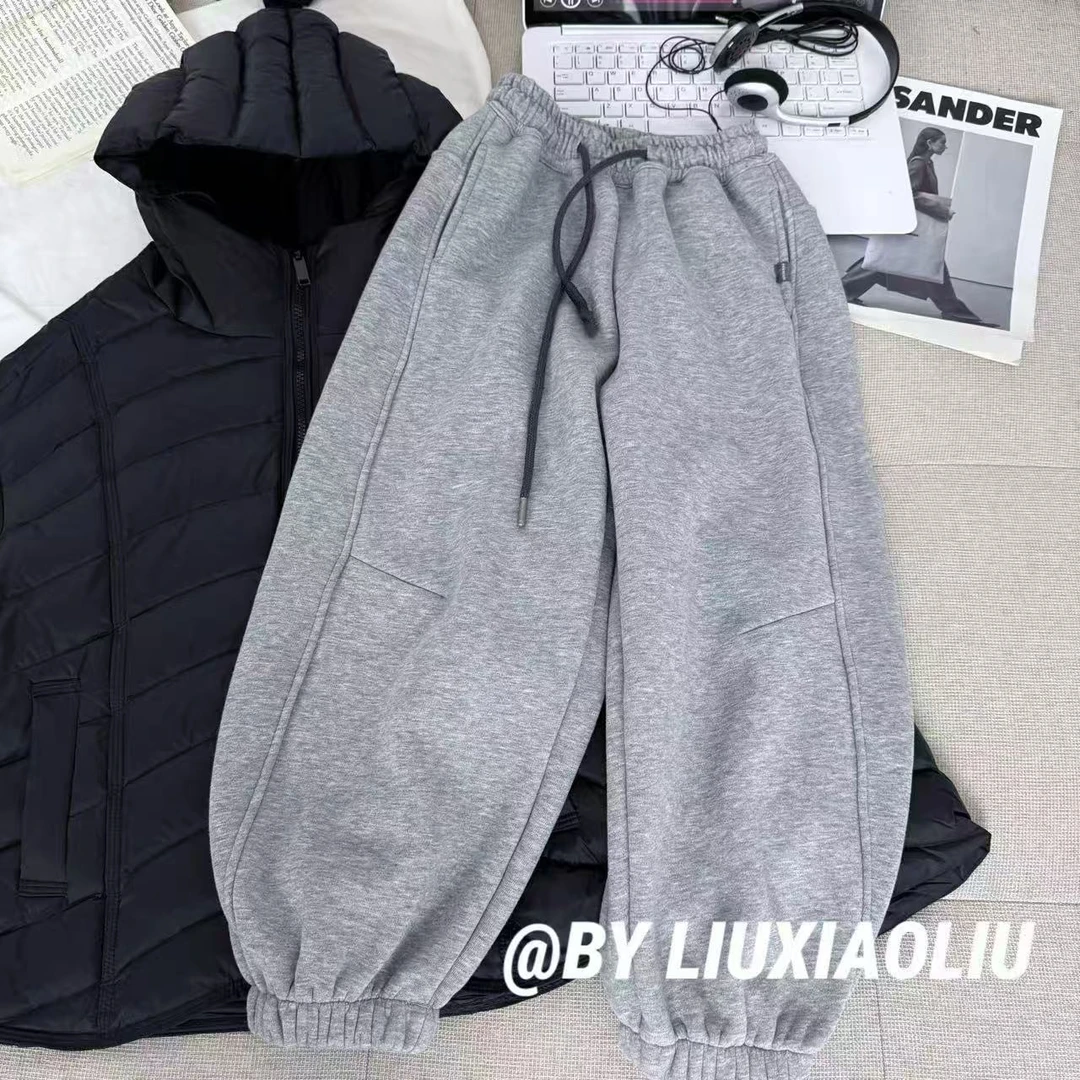 【现货】杭州六小六正版BY LIUXIAOLIU秋冬季儿童加绒卫裤17904