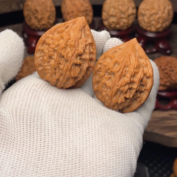 把件文玩核桃秦岭野生山魄系列龙崽32全