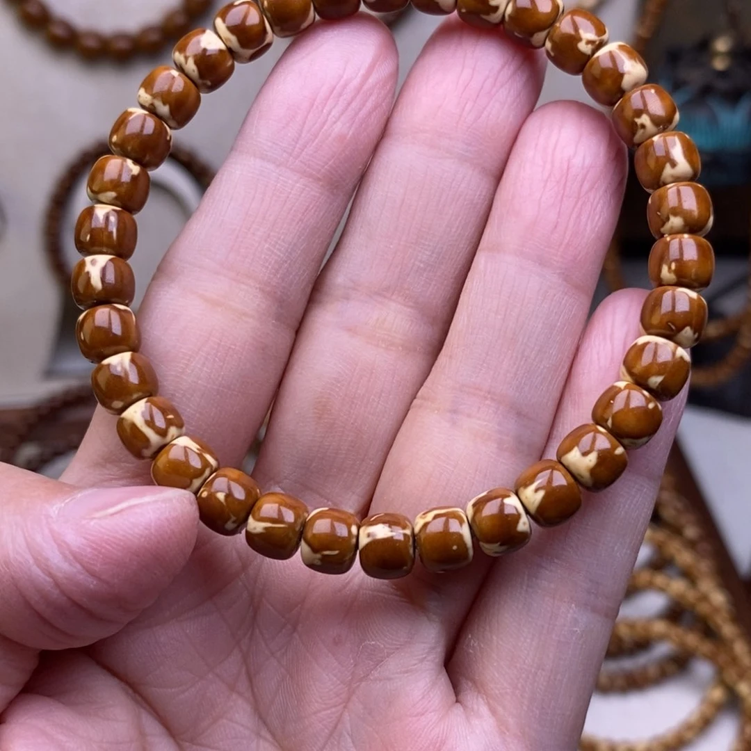 手串紫金鼠影*精工鼠尖纯肉火焰纹76精品
