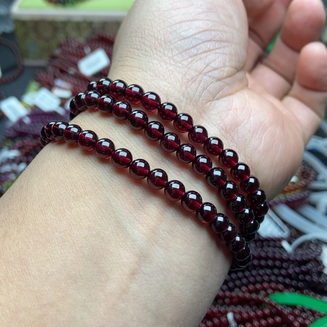 未镶嵌手串石榴石5.5
