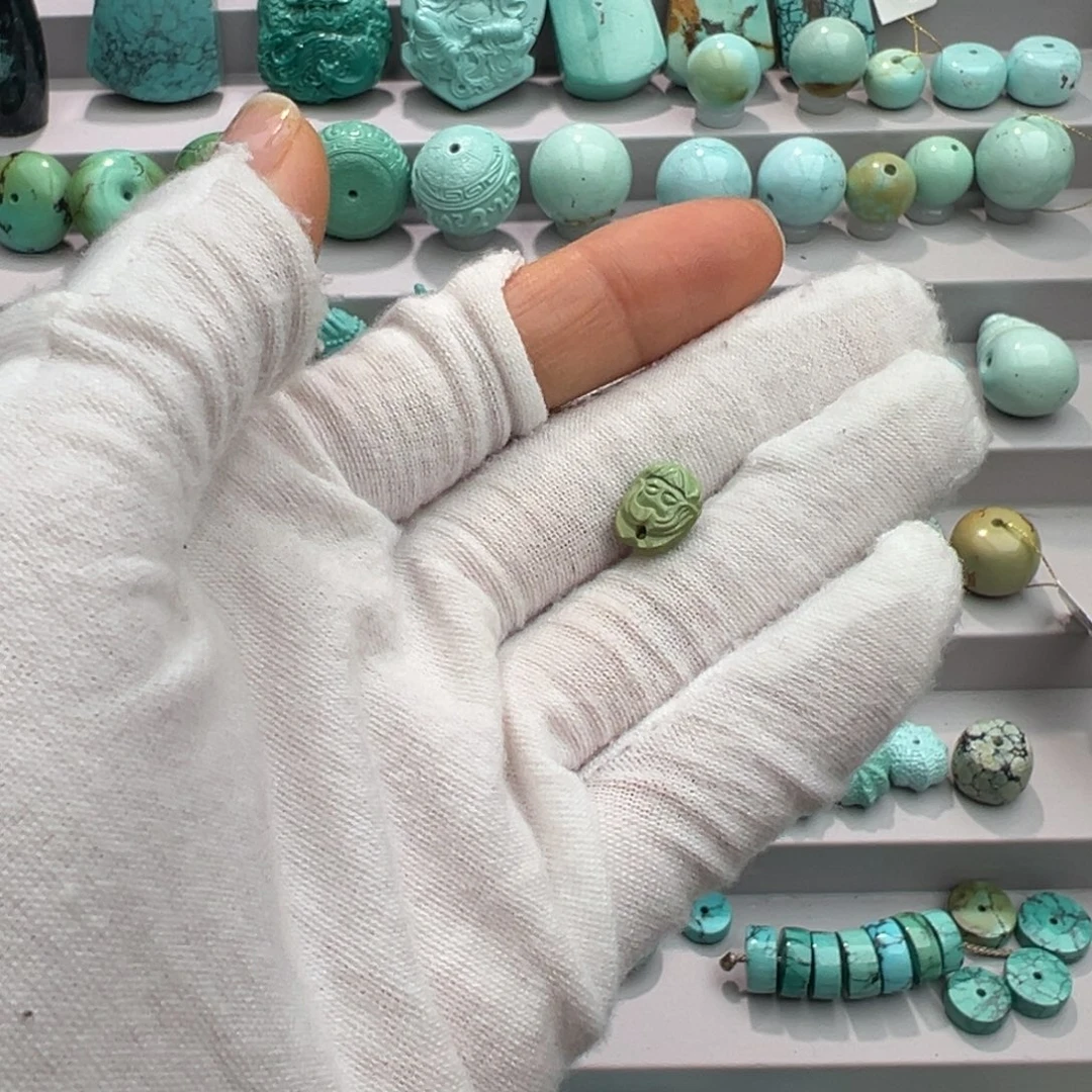 绿松石未镶嵌猴头