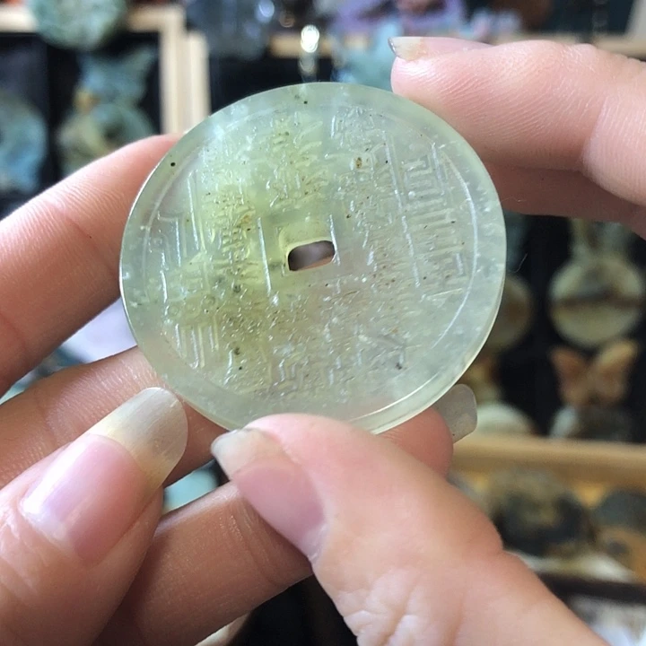 岫玉未镶嵌岫玉挂件