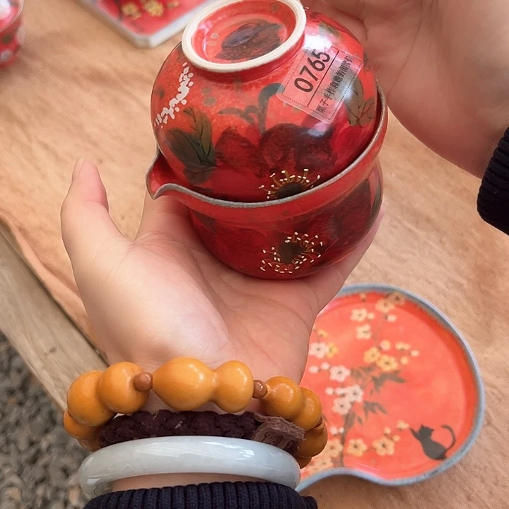 瓷片宜**乐手工制作工艺制作0765