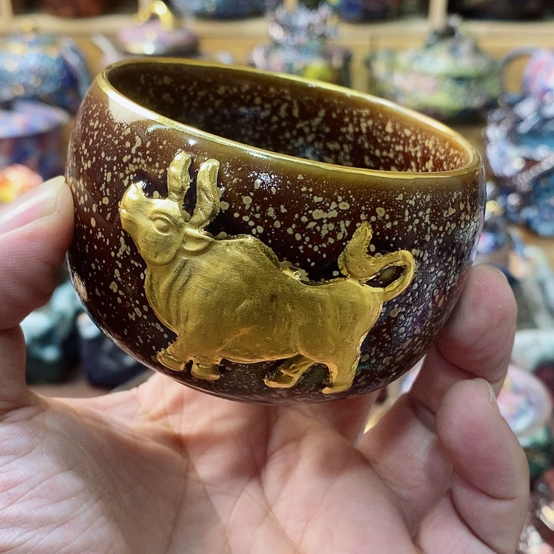 粗陶志野柴烧茶器