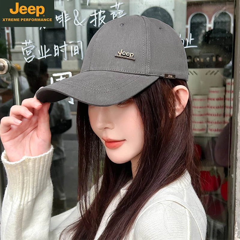 JEEP吉普棒球帽子男秋季遮阳帽韩版透气时尚硬顶鸭舌帽潮流旅游帽