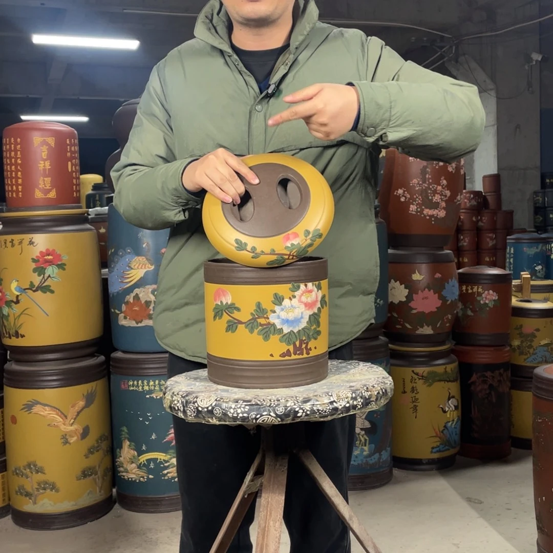宜兴原矿紫砂茶叶罐