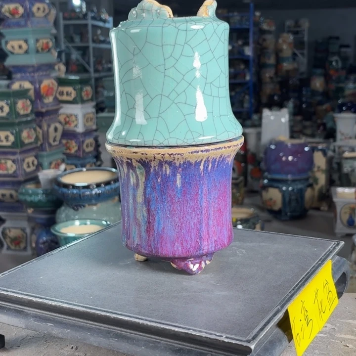 一风堂石湾花盆 内11*11微瑕