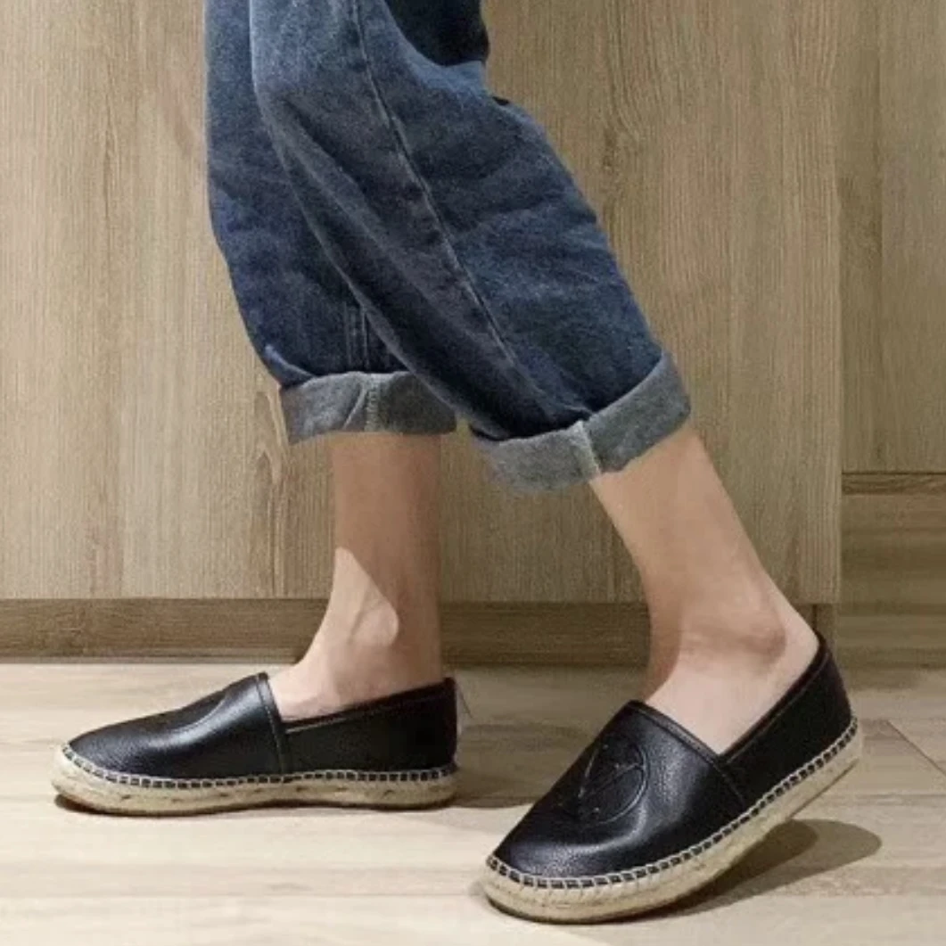 95新/LV/路易威登/草编渔夫鞋/36码/Xsp37707