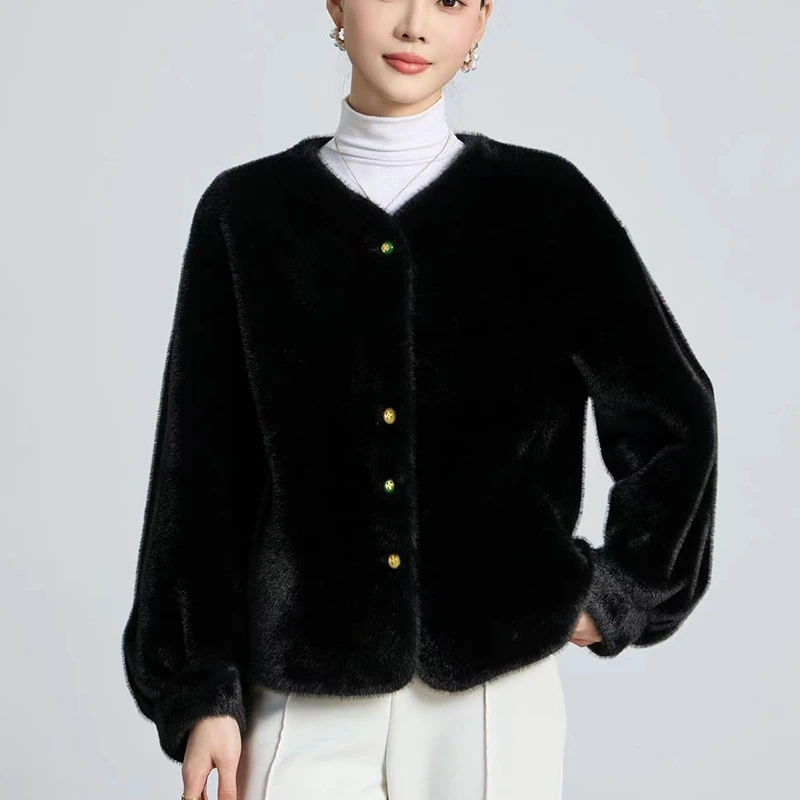 冬季轻奢女装短款时尚百搭外套新款气质短外套K5871