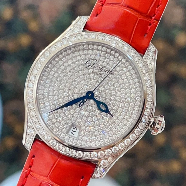 99新 Glashutte Original/格拉苏蒂 议员36盘白金原钻满天星自动