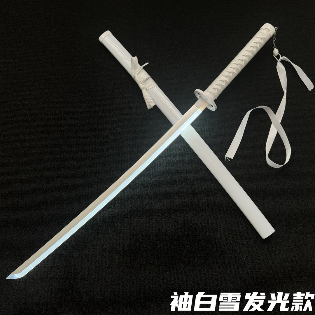 【水曜日同款】发光刀袖白雪光剑带灯充电cos朽木露琪亚木刀带鞘