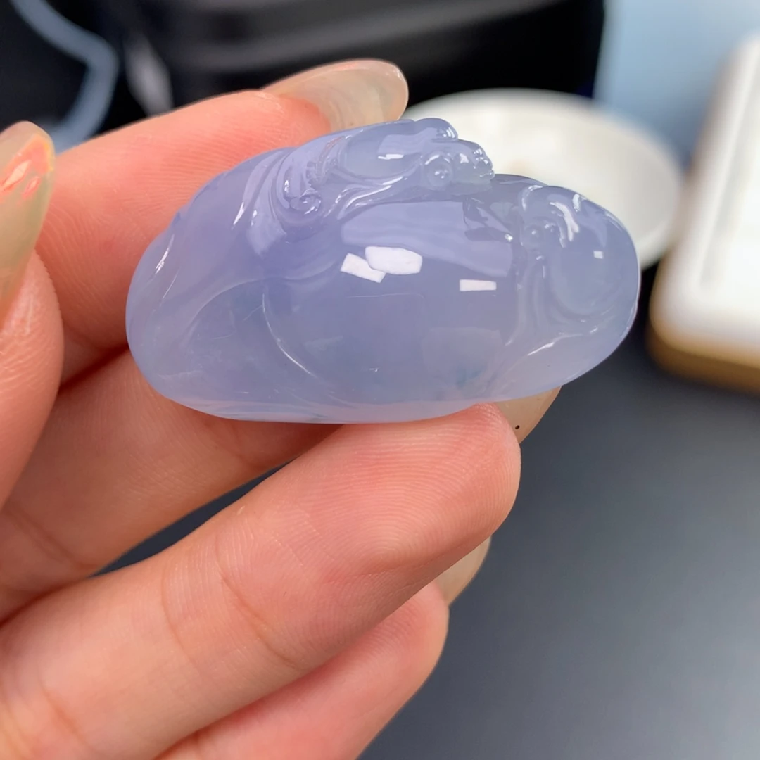 翡翠未镶嵌颈饰力争上游