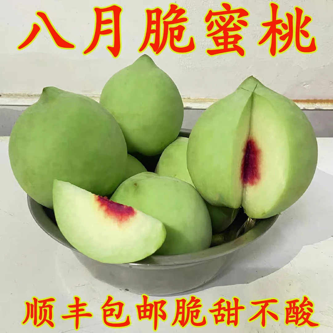 顺丰包邮贵州新鲜桃子脆蜜桃大青桃红心桃5斤