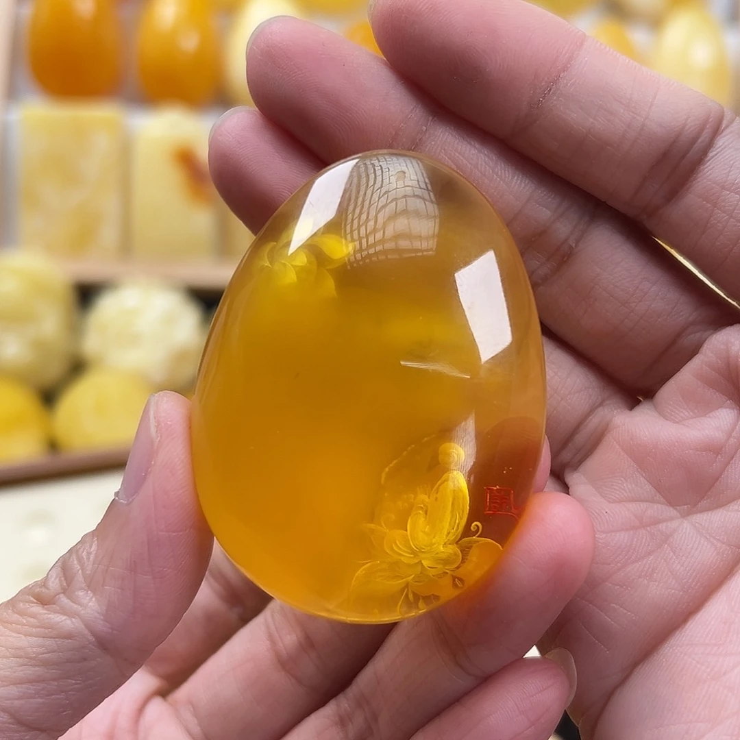 蜜蜡颈饰未镶嵌陈****艳蜜蜡