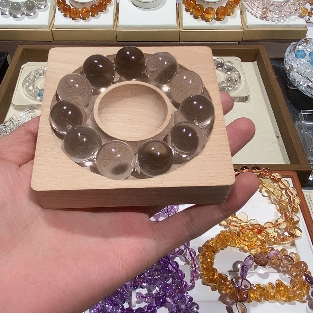 水晶手链未镶嵌牛孔
