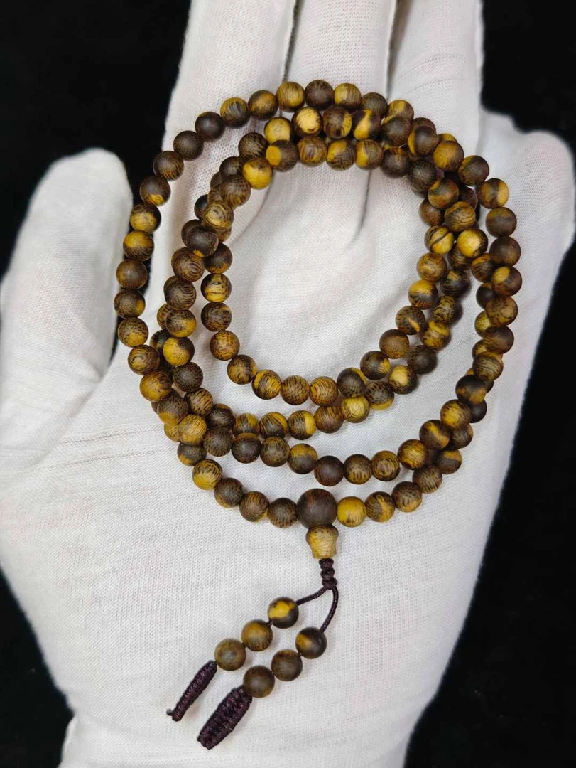 沉香【青霞沉香】天然野0.5海南野绿圆珠多圈 多样性发一条