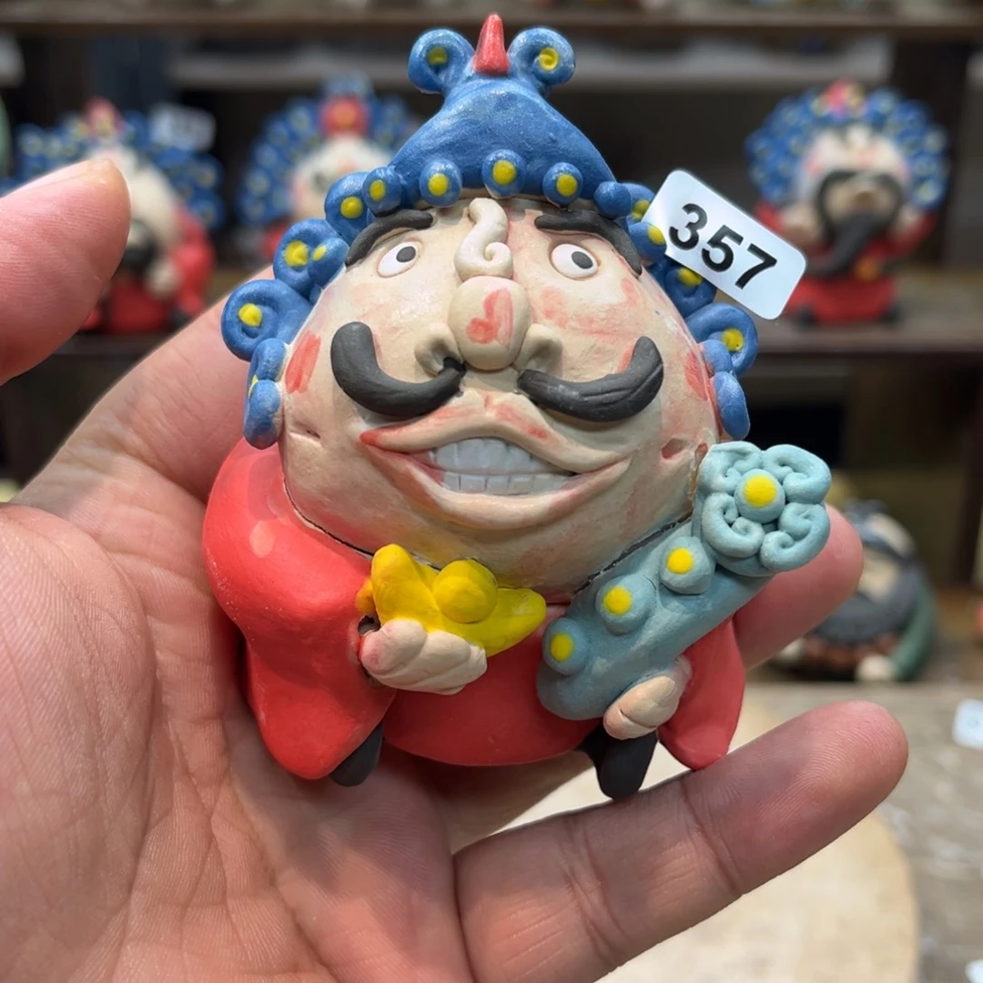 摆件纯手工抽象陶瓷摆件357