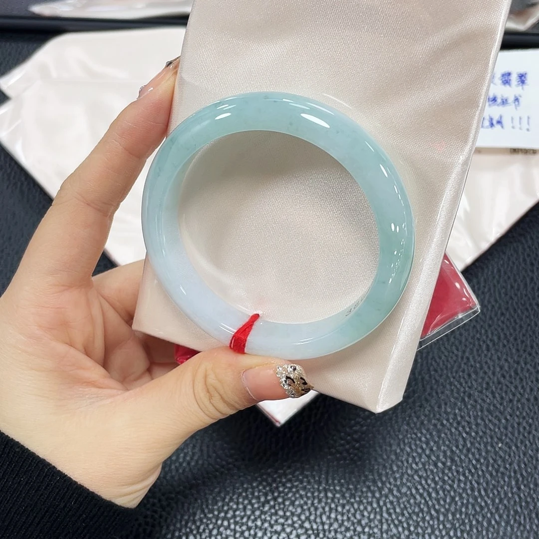 翡翠未镶嵌手镯天然缅甸A货翡翠手镯11号