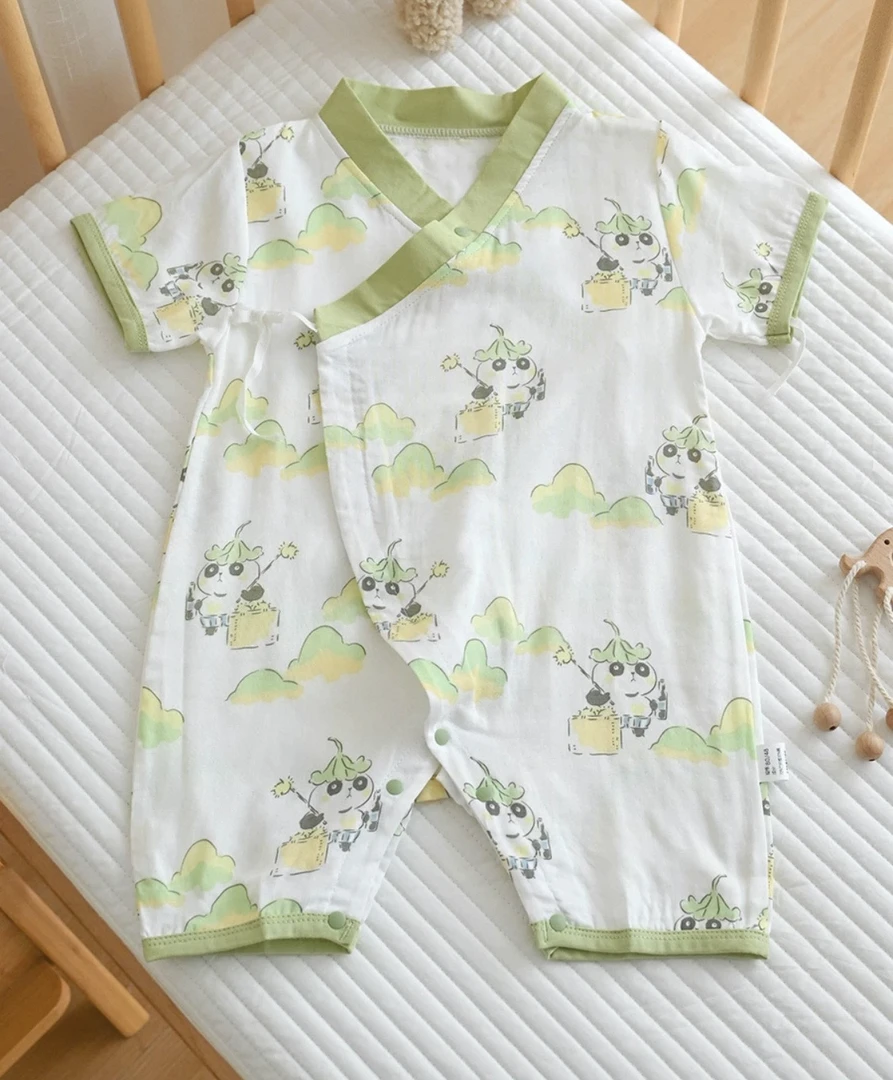 竹棉新中式连体衣