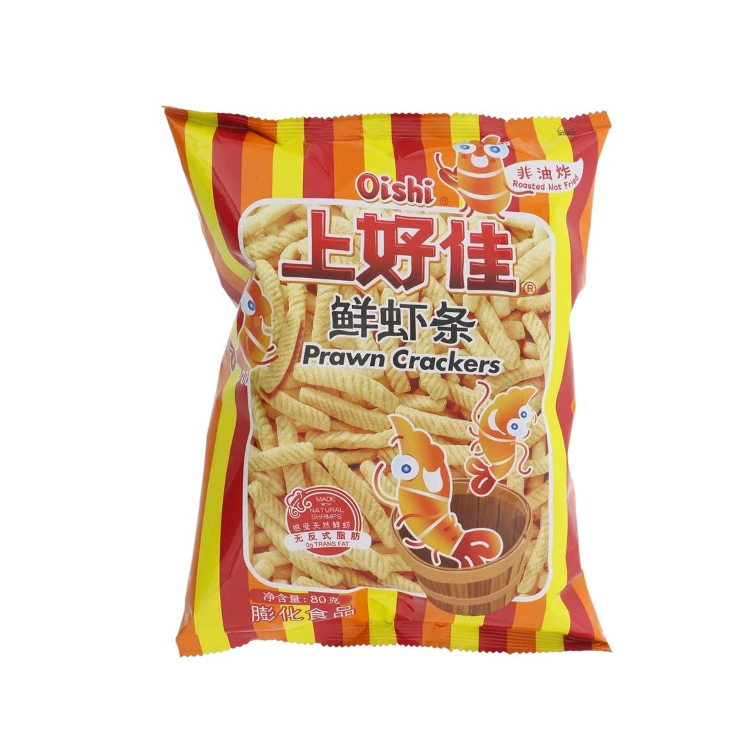 Oishi/上好佳鲜虾条80g解馋小零食