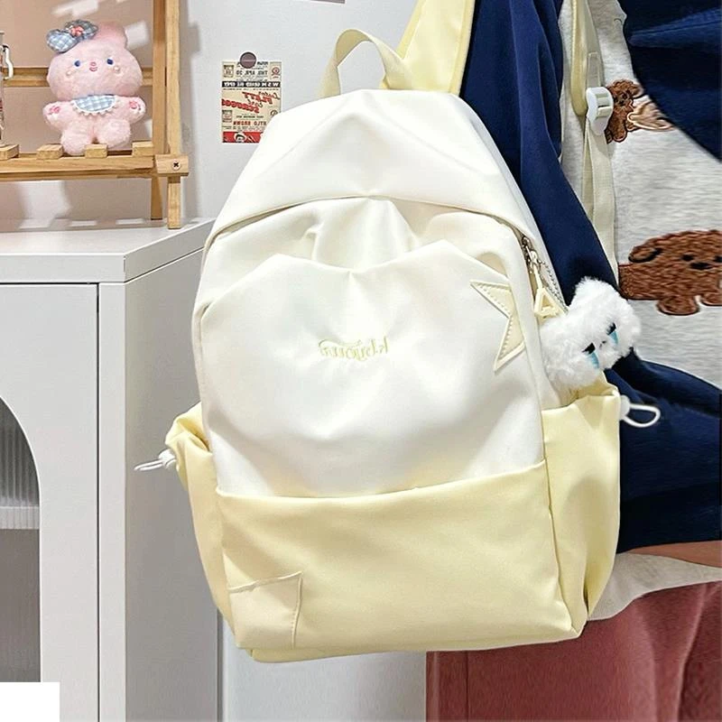 书包初中女生高颜值小众风高中大学生女大容量双肩包新款