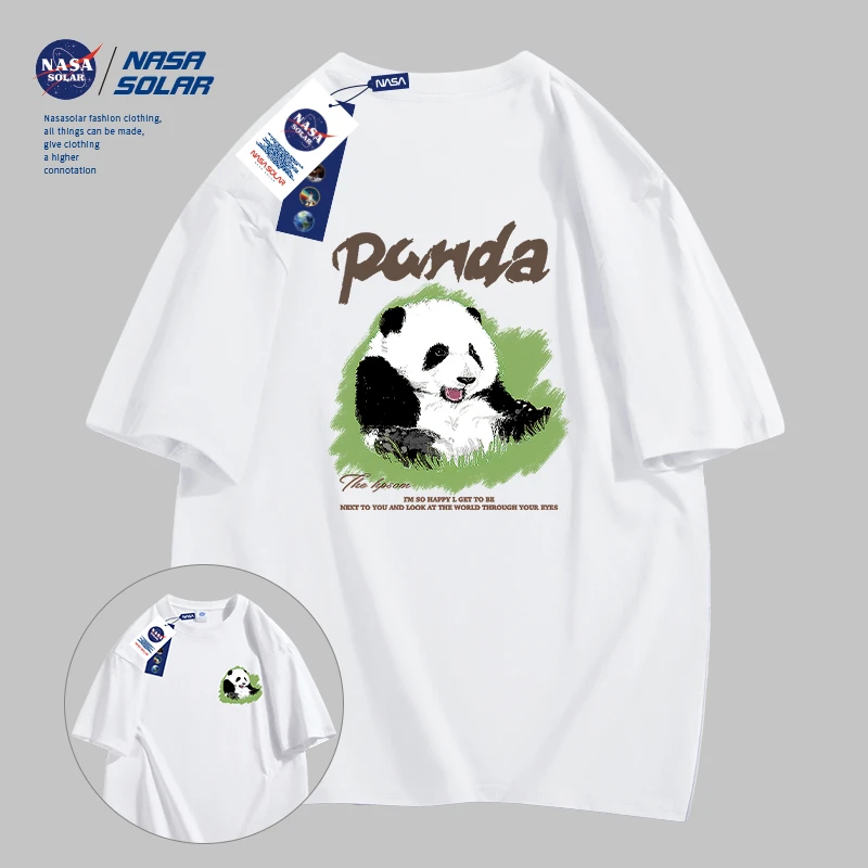 2025新款NASA夏季短袖百搭休闲潮流上衣情侣同款T恤男女生半袖