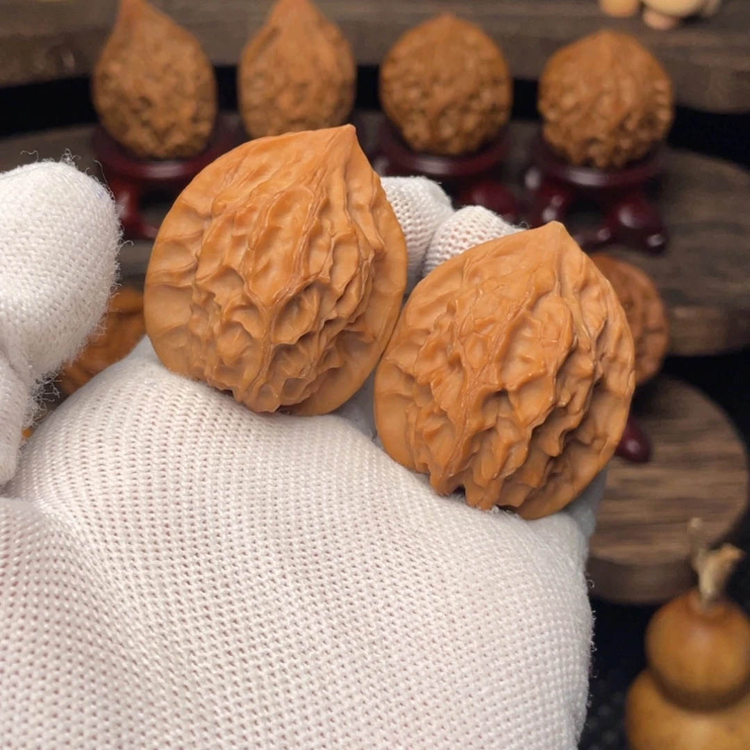 S***ᴳ把件文玩核桃秦岭野生山魄系列剑槊34