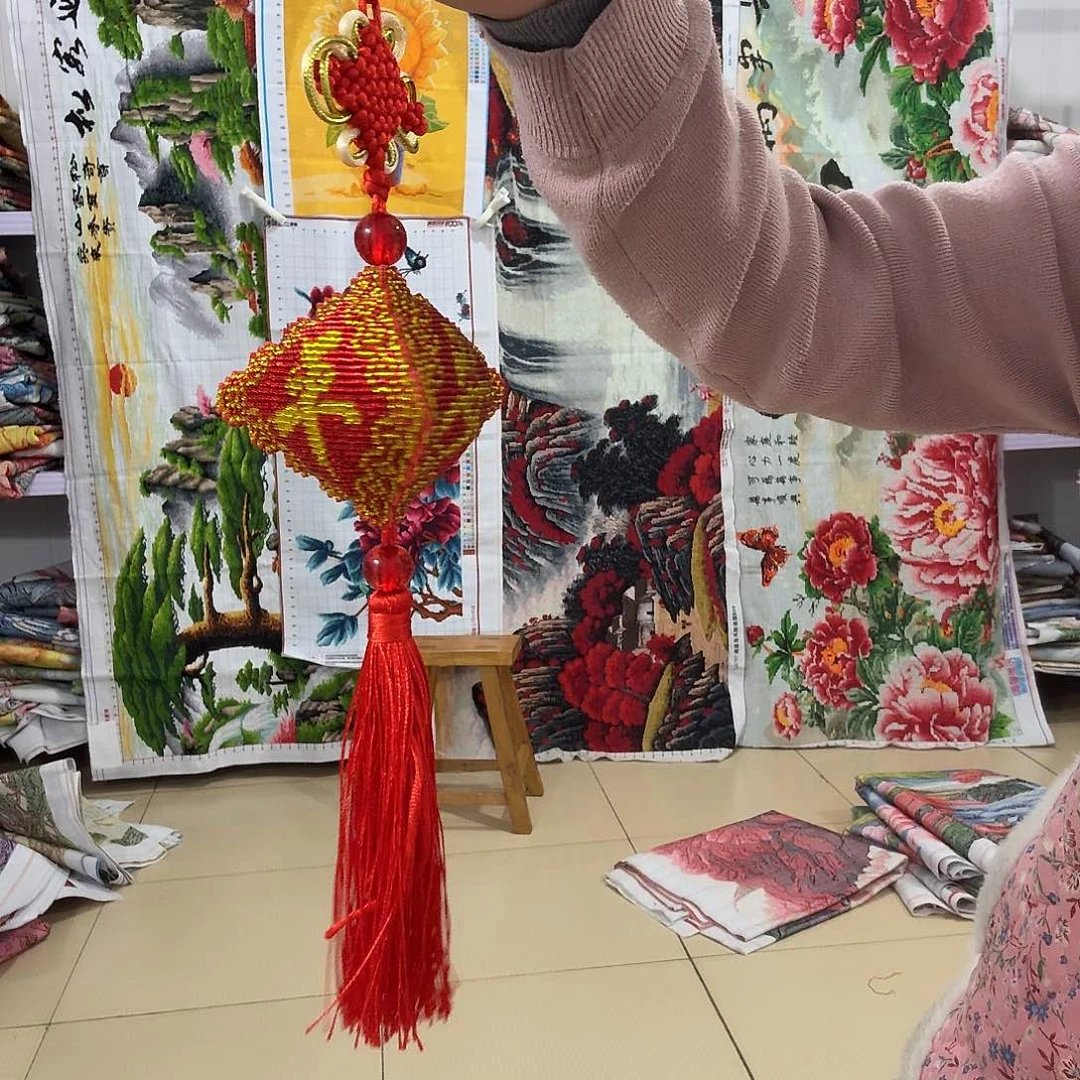 棉十字绣成品出售