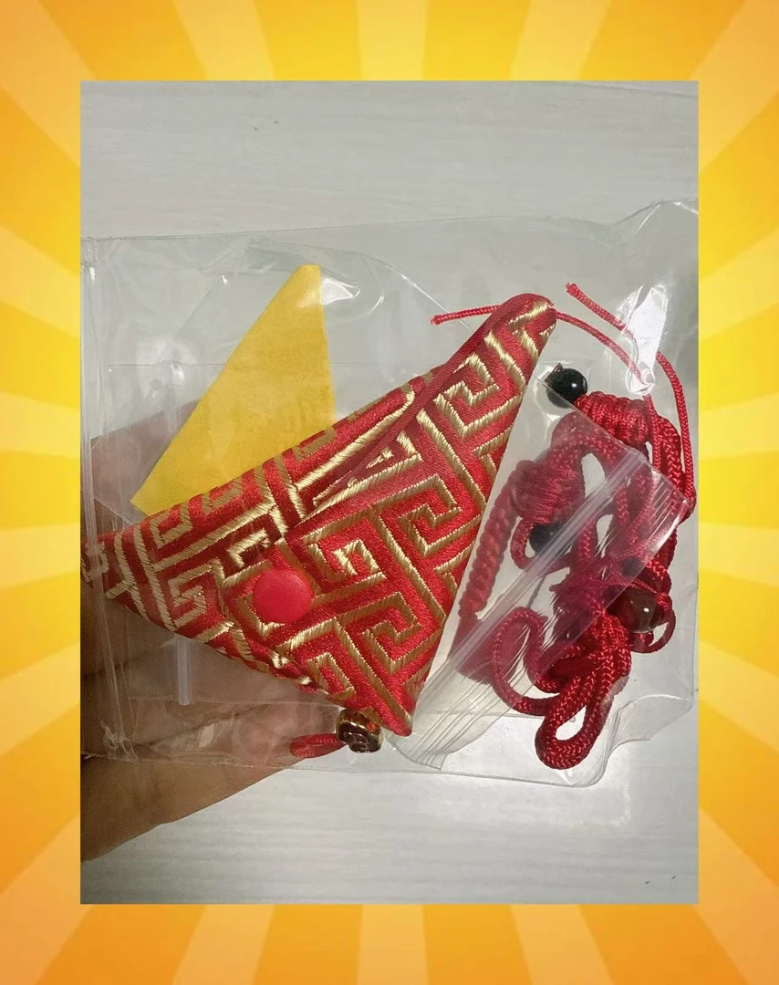 传统国风手作挂件手绘福袋【姻缘】