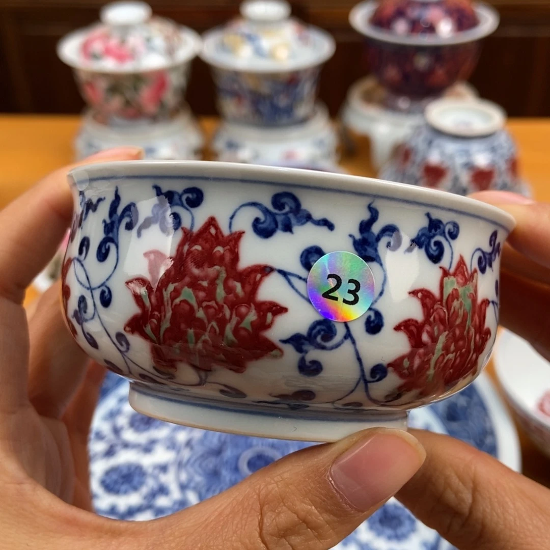 手绘现代茶具非古董