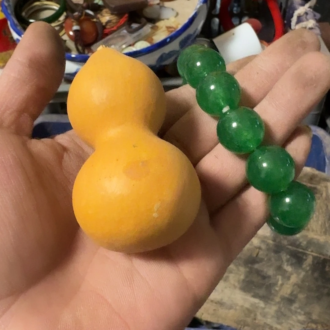老***铁绿色手串小葫芦号
