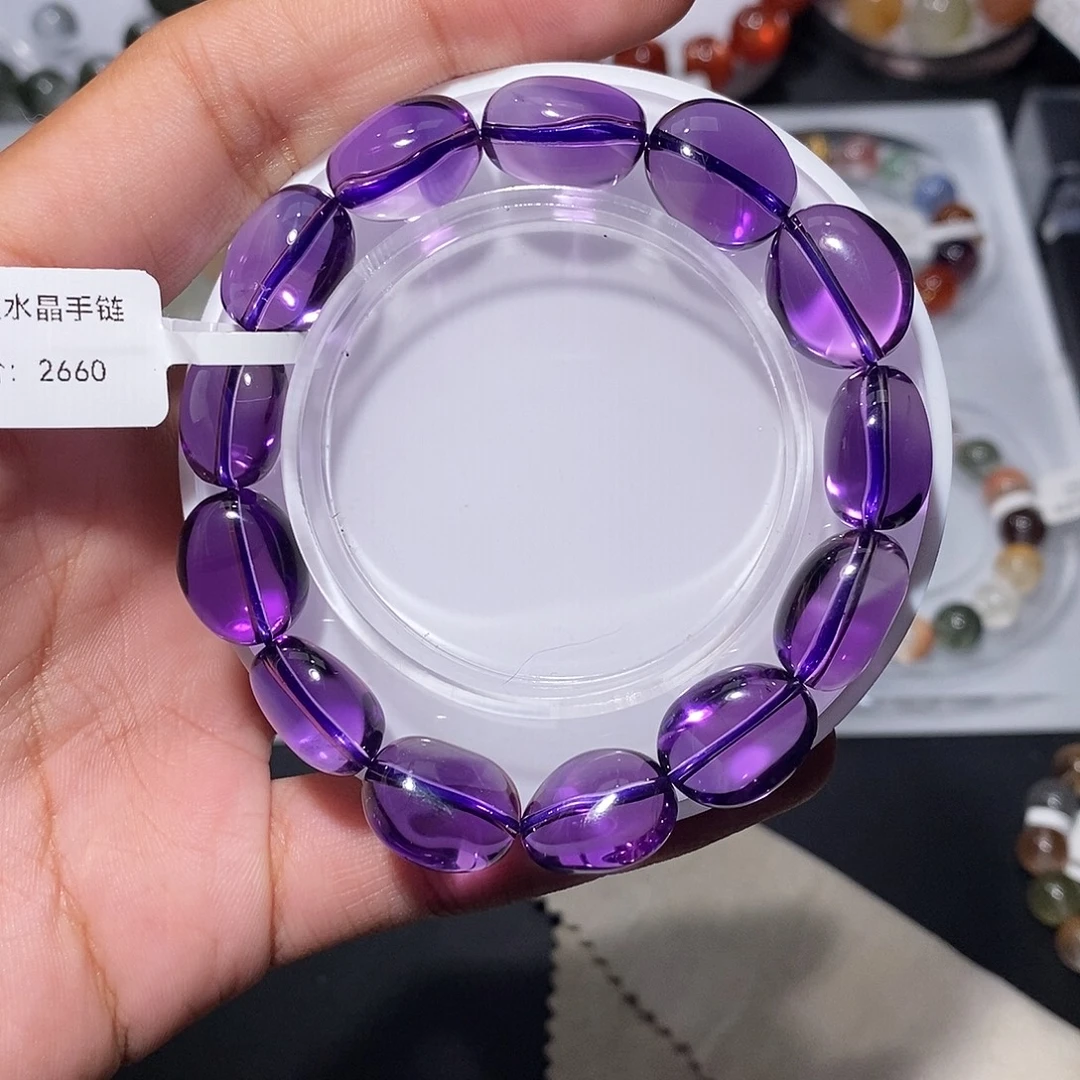 未镶嵌水晶手链紫水晶