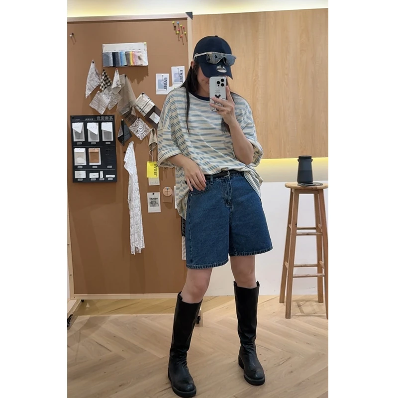 2025新款牛仔短裤韩版百搭