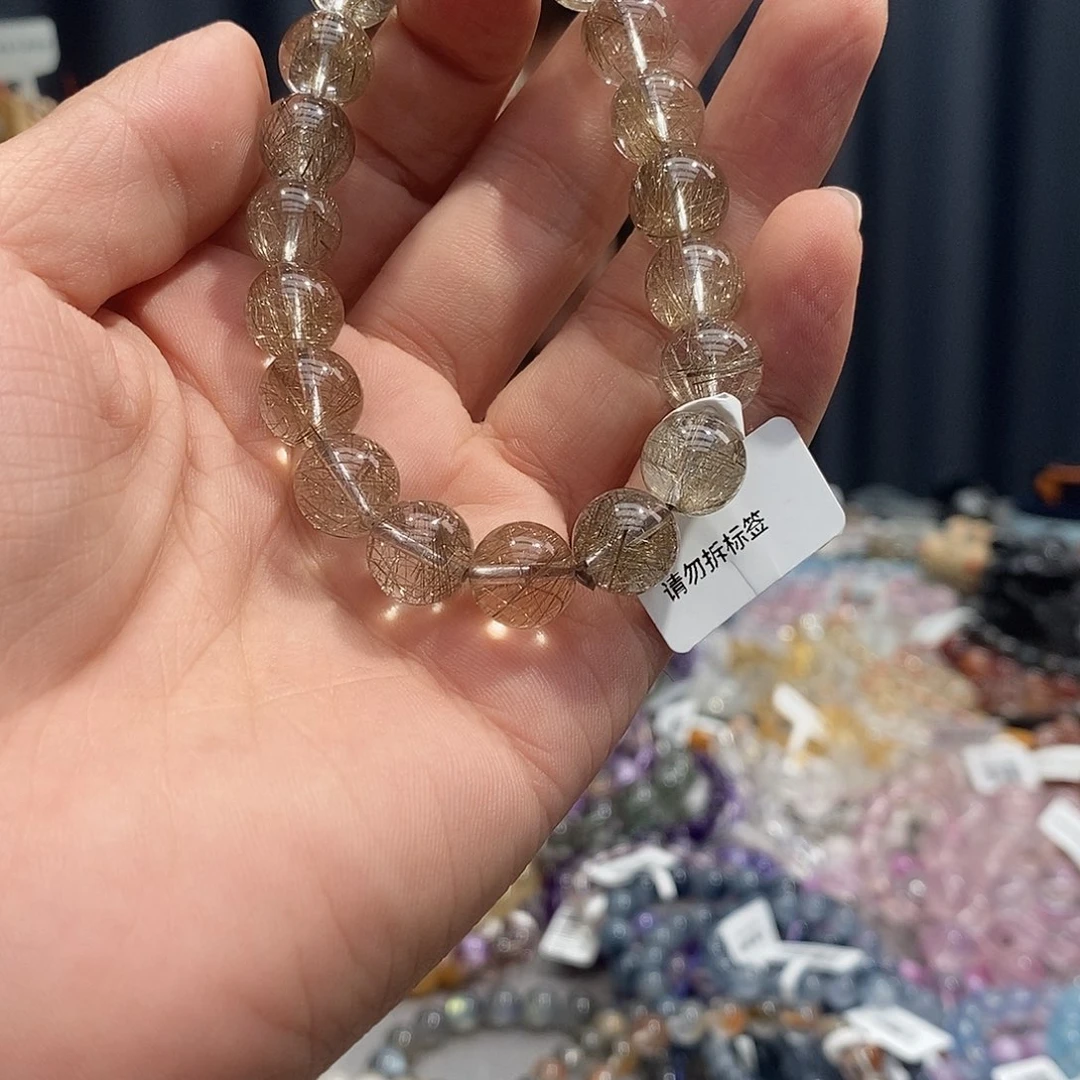 未镶嵌手链水晶我****塌银发