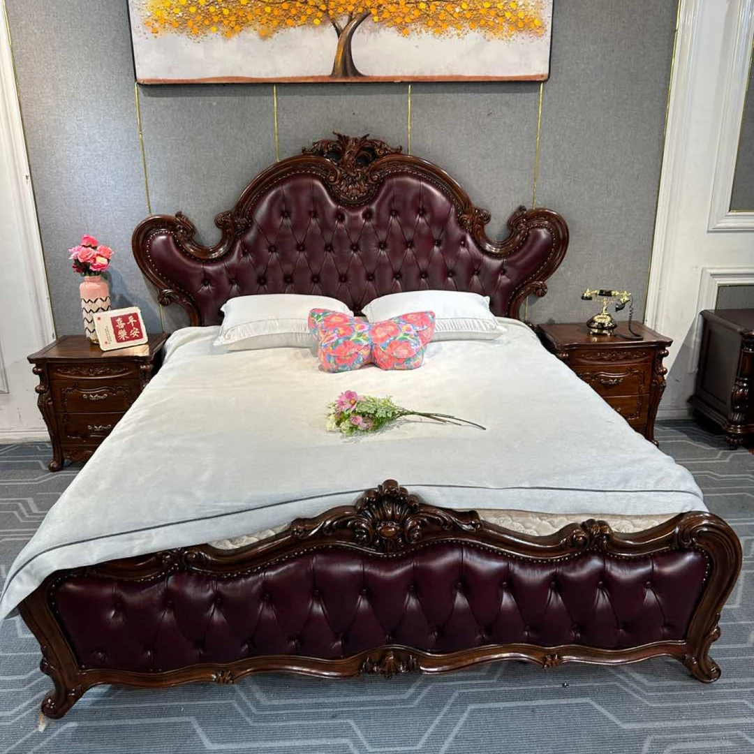 DC245床（1.8) 2270*2130*1610 孔距96床边2000美式轻奢主卧