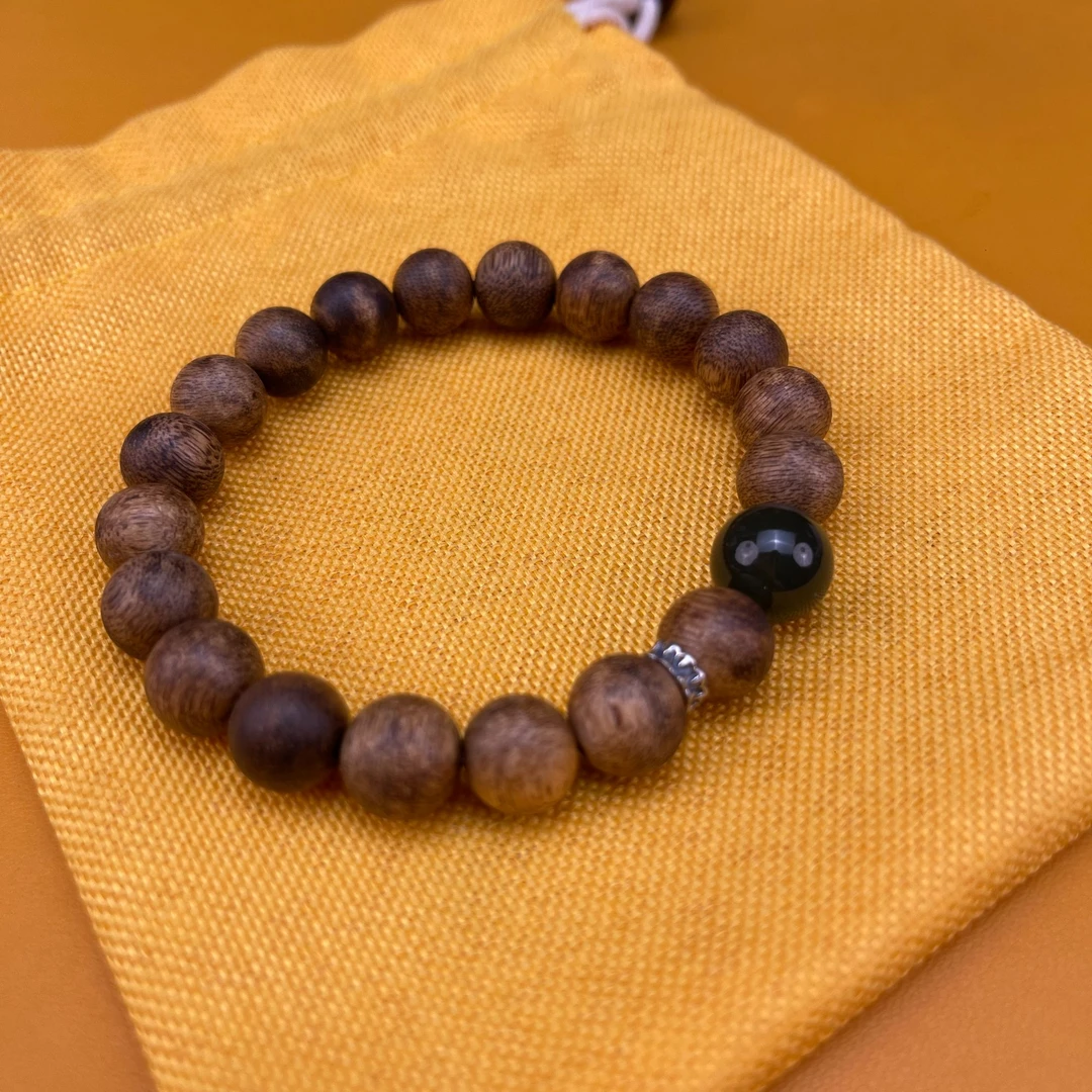 沉香沉香1254沉香和田玉手串10mm无礼盒多样性发其一