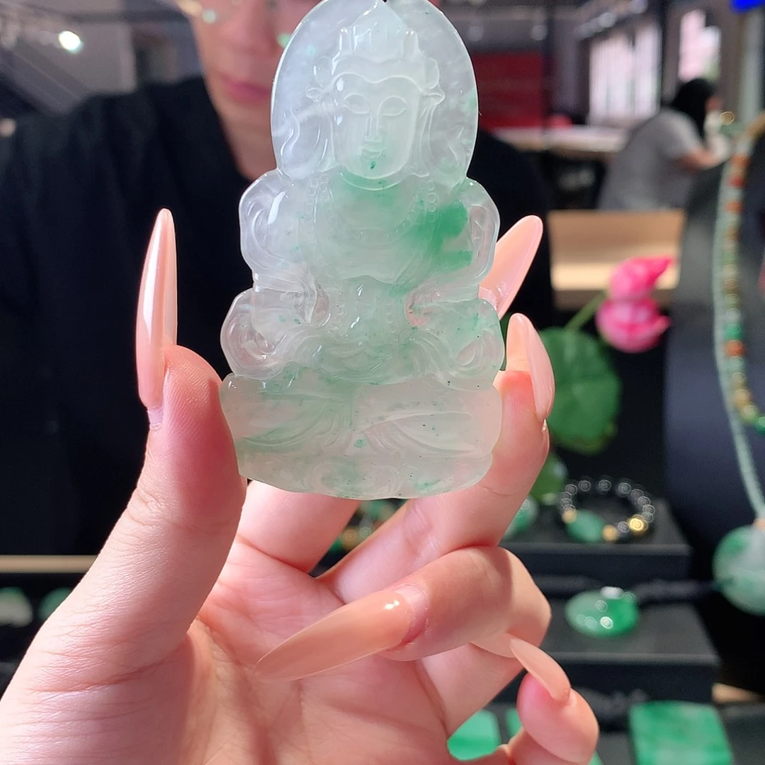 石英质玉未镶嵌吊坠