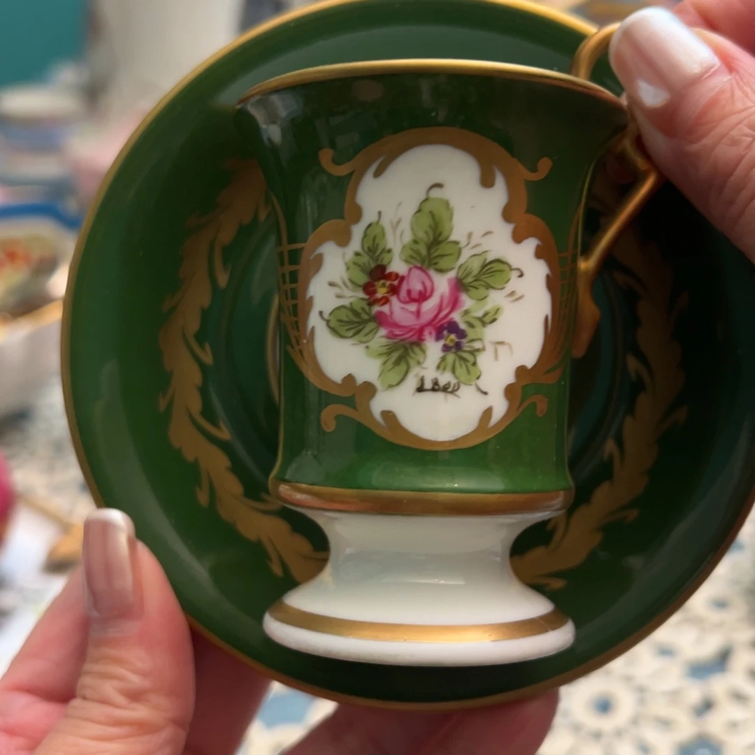 瓷片利摩日手绘摩卡