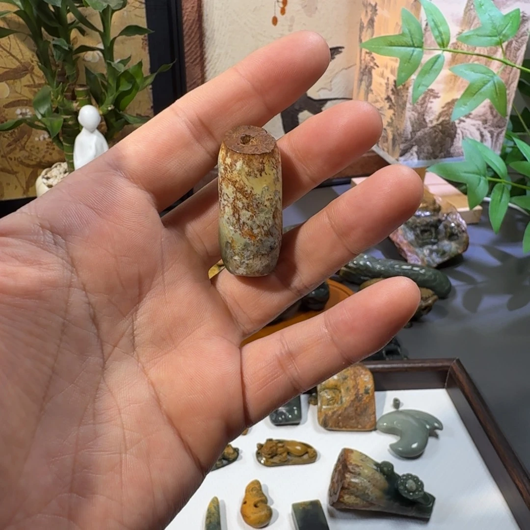 普***蛙岫岩河磨玉（透闪石质玉）未镶嵌颈饰