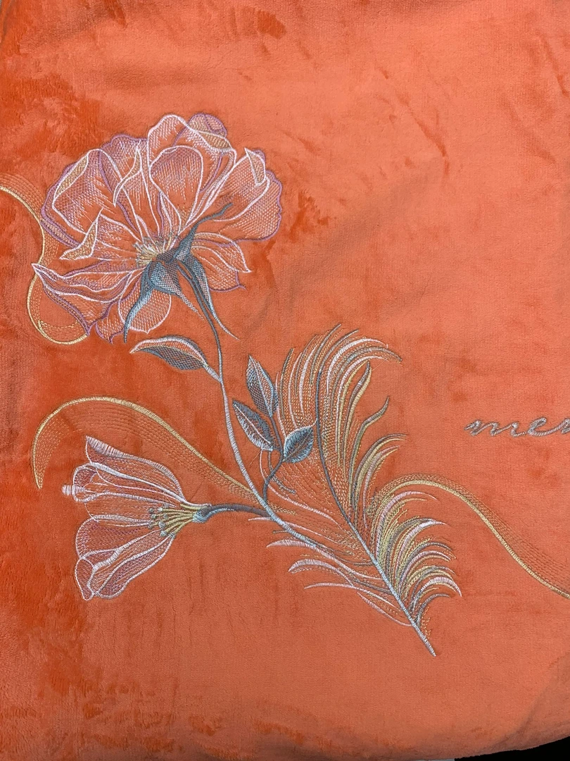 【花香橙】冬季加厚牛奶绒床上四件套双面绒法兰绒珊瑚绒被套床单