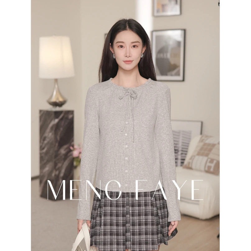 【MENG FAYE】学院派-薄绒小衫-SE1297Z